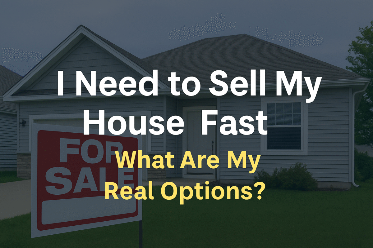 I Need to Sell My House Fast: What Are My Real Options?